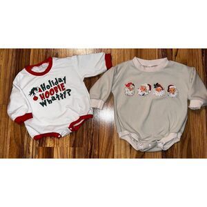 Christmas Santa Grinch Boutique Girls sweatshirt size 80 12‎ months